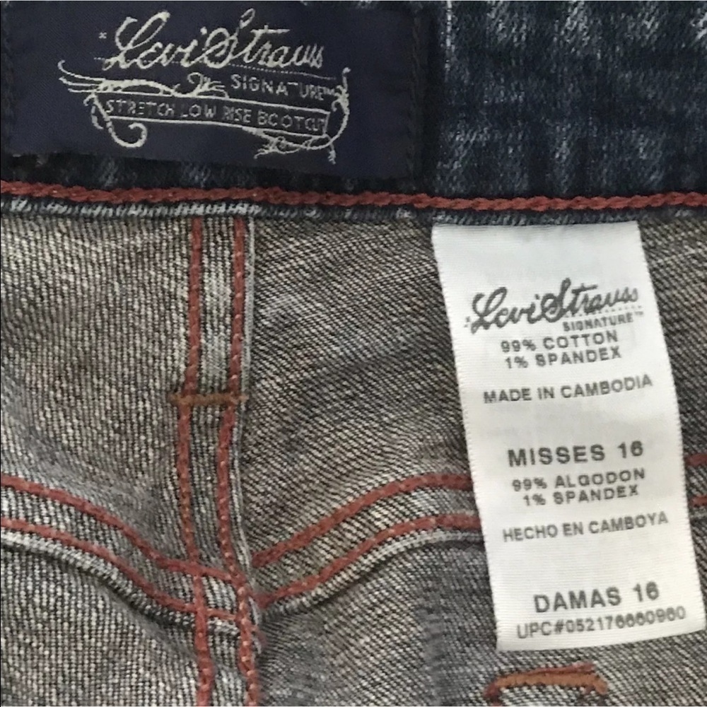 Levis Denim Distressed Jeans Plus 16 Boot 34x31 - Picture 8 of 8